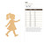 Girl Wood Cutout for Crafts, Unfinished Baltic Birch Craft Shape