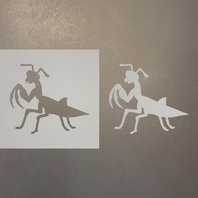 Praying Mantis Reusable Mylar Stencils - Laser Wood Shapes