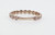 Vintage 14kt yellow gold flower eternity ring with diamonds. 3/4 eternity ring eternity band back shank of ring