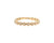 Vintage 14kt yellow gold flower eternity ring with diamonds. 3/4 eternity ring eternity band