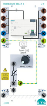 43305 - Scheda differenziale 40/0,3A, selettivo