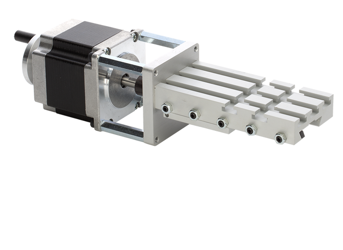 Slitta trasversale CNC incl. motore passo-passo