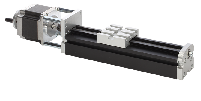 Slitta longitudinale CNC 200mm incl. motore passo-passo