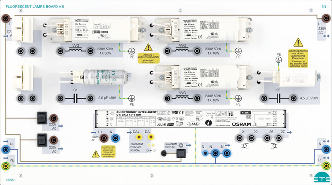 43200 - Scheda Lampade Fluorescenti A II