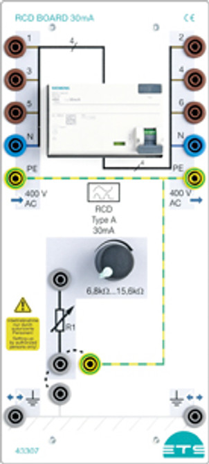 43307 - Scheda differenziale 40A 30mA