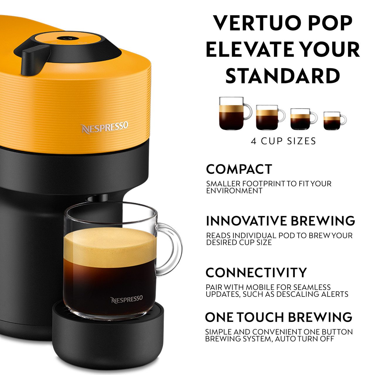 Nespresso Vertuo Pop - Mango Yellow