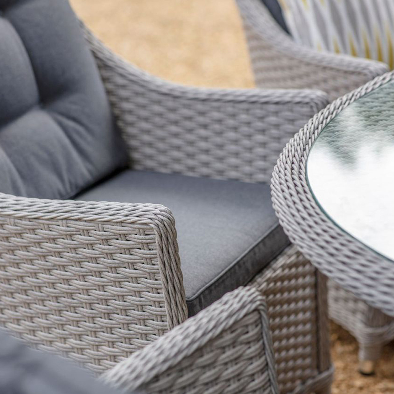 Bramblecrest Wentworth 8-Seater Elliptical Rattan Dining Set (220cm)