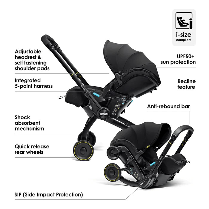 Doona X Infant Car Seat Nitro Black Bents Garden Home