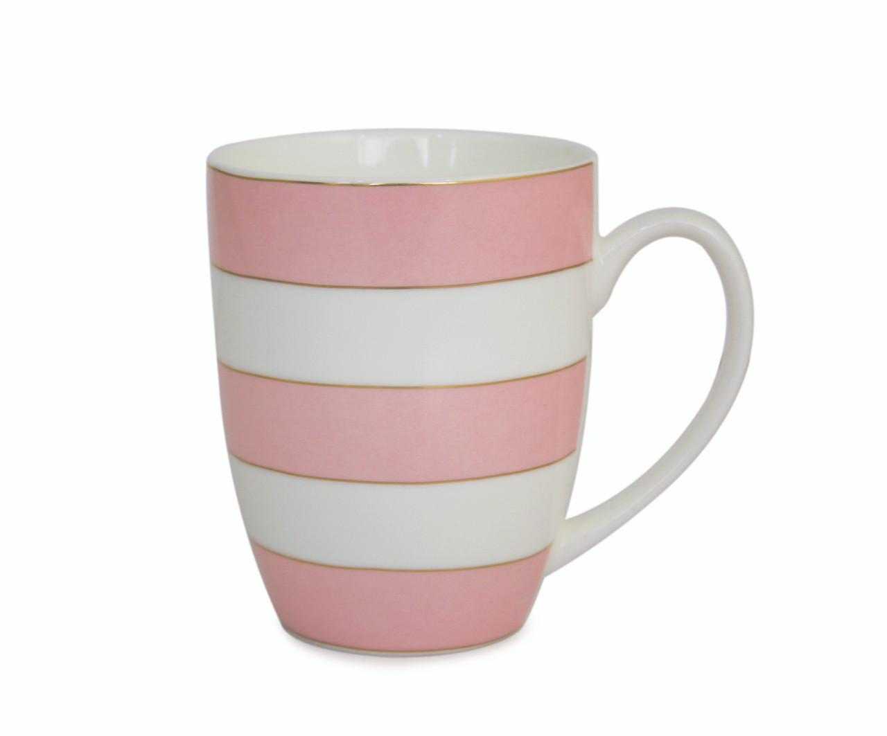 Tipperary Crystal Set Hatbox Mugs Pink Spots/Stripe Bents