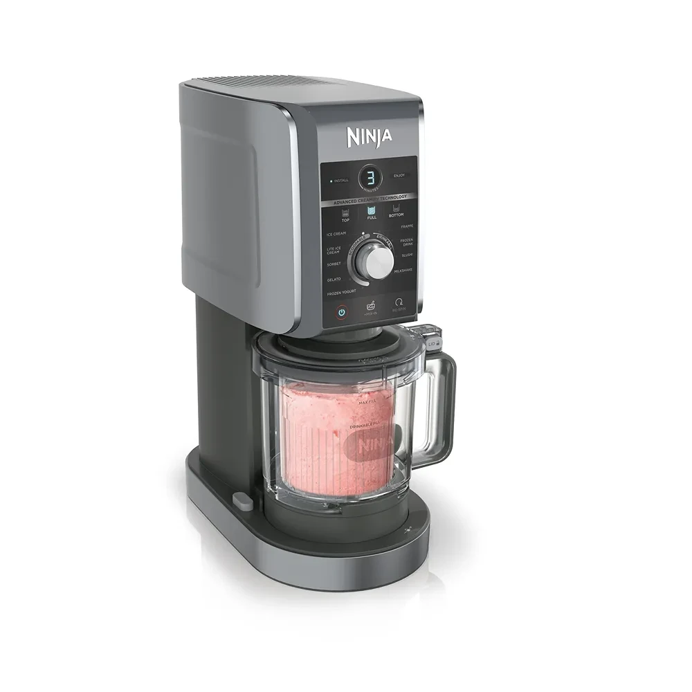 Ninja CREAMi Deluxe 10-in-1 Ice Cream and Frozen Drink Maker NC501UK