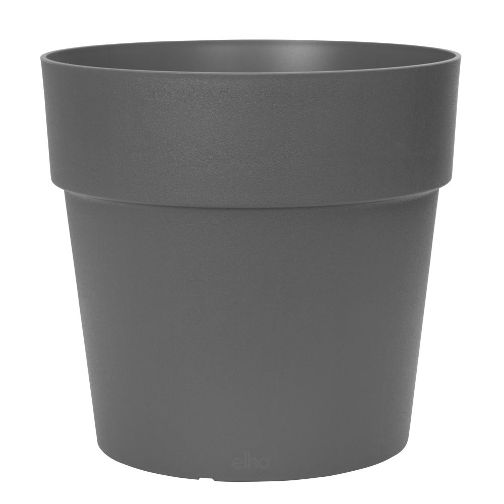 Elho Vibia Straight Round 25 - Vaso Per Esterno In Plastica Riciclata, 24,3 X 23,2 Cm, Bianco, Resistente Al Gelo - 2