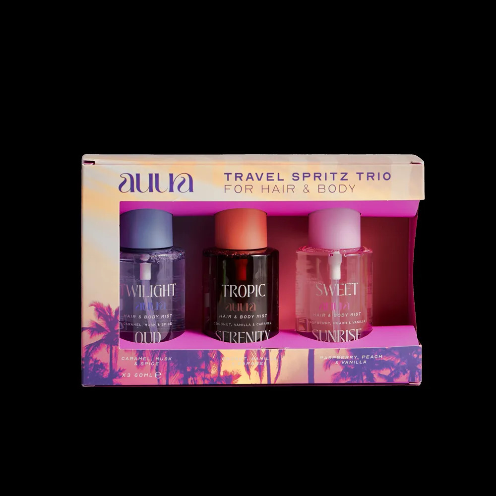Auura Travel Spritz Trio Fragrance Gift Set