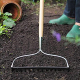 Kent & Stowe Stainless Steel Long Handled Soil Rake