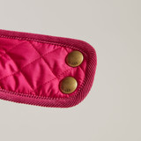 Joules Raspberry Quilted Dog Coat Small