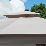 Norfolk Leisure Luxury 3m Square Gazebo with Curtains & LED Lights