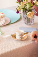 Yvonne Ellen Animal Espresso Cup and Saucers set of 4