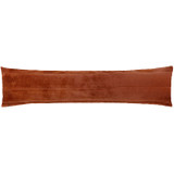 Empress Faux Fur Draught Excluder Rust -  92 x 23cm