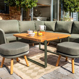 Hartman Eden Square Casual Corner Set - Moss / Juniper