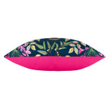 House of Bloom Zinnia Bee Rectangular Outdoor Cushion - Navy