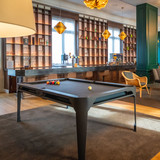 Cornilleau Play-Style Hyphen In & Outdoor Pool Table - Dark Grey with Mottled Light Grey Fabric & Accessories