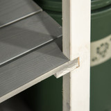 Wooden Garden Storage Cabinet 75x56x115cm - Grey