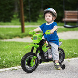 Motorcross Motorbike Green 6V Electric Ride On