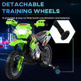 Motorcross Motorbike Green 6V Electric Ride On