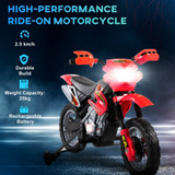 Motorcross Motorbike Red 6V Electric Ride On