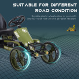 Go Kart with Pedals Army Green