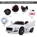 Bentley GT White  12V Electric Ride On Car