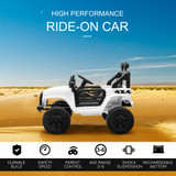 SUV Truck "Off Roader" White 12V Electric Ride On Car