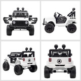 SUV Truck "Off Roader" White 12V Electric Ride On Car