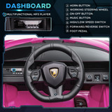 Lamborghini Sian Pink 12V Electric Ride On Car
