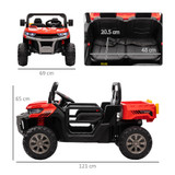 Two Seater Truck Red 12V Electric Ride On Car