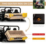 Two Seater Truck Yellow 12V Electric Ride On Car