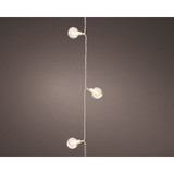 Lumineo Cherry String Lights - 60 x Warm White Clear Lights with Transparent Cable