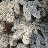 7.5ft / 230cm Snowy Yukon Slim Unlit Christmas Tree