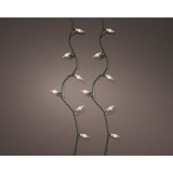180 Lumineo Indoor LED Vintage String Lights, Warm White, Green Cable