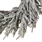 24" Real Touch Flocked Norfolk Pine Christmas Wreath