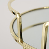 Gold Glass Stand with Shelves 23cm