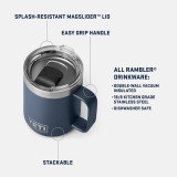 Yeti White Rambler 10oz Mug