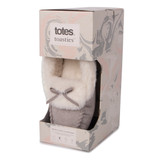 Grey Sparkle Moccasin Slippers - Medium