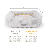 Scruffs Alpine Box Bed Taupe Extra Large - 90cm x 70cm