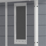 Keter Manor 6 x 8 ft Outdoor Plastic Garden Shed - Grey