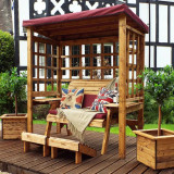 Charles Taylor Wentworth 2 Seater Arbour - Burgundy HB144BHD