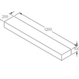 Forest Garden Landscaping Sleeper - 1.2m - Pack of 2