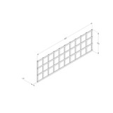 Forest Garden Smooth Planed Trellis - 180 x 60cm - Pack of 5