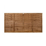 Forest Garden 6ft x 3ft (1.83m x 0.91m) Brown Pressure Treated Superlap Fence Panel - Pack of 4