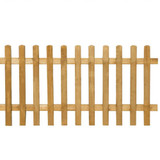 Forest Garden 6ft x 3ft (1.83m x 0.9m) Pale Picket Fence Panel - Pack of 4