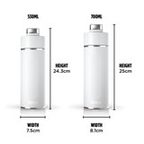 Ninja Thirsti 700ml Travel Bottle Steam White